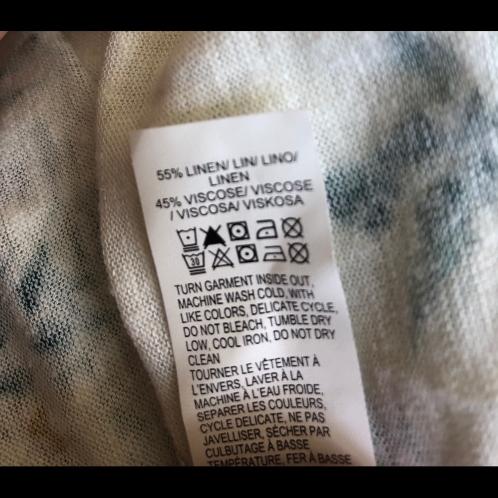 Lucky Brand linen blend top, like new - Picture 3 of 3